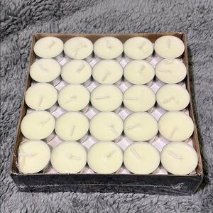 Amari Set of 100 White Unscented Tealight Candles Decor Wedding Events Party